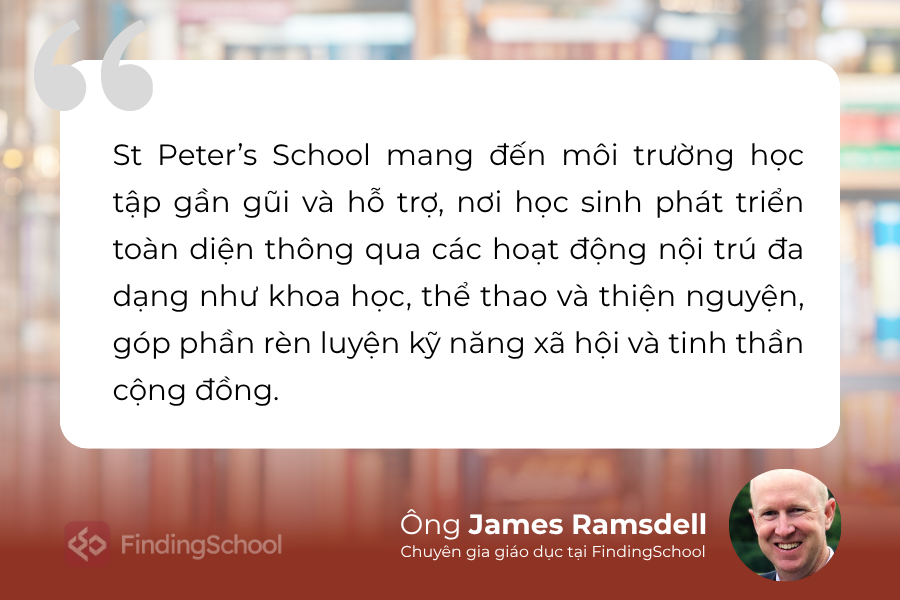 Theo Ông James Ramsdell - nhà giáo dục quốc tế tại FindingSchool: